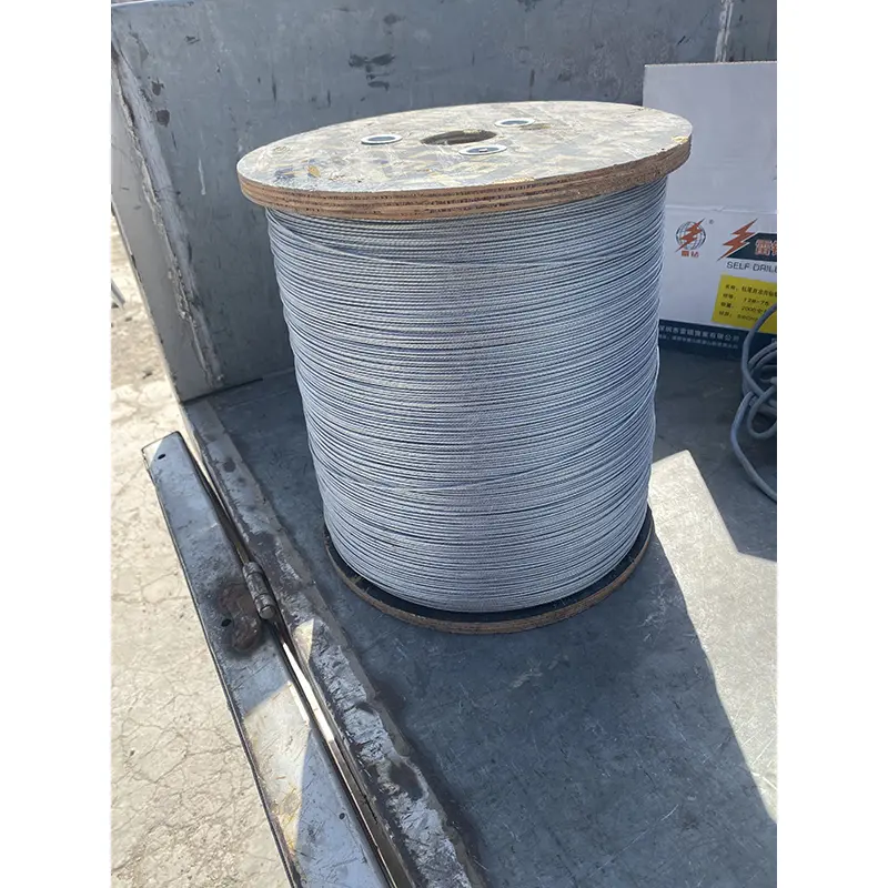 Rópaí Sreang Cruach Galvanized le haghaidh Tógála